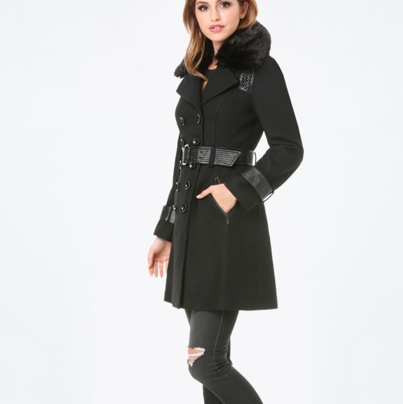 bebe wool coat
